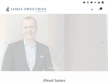 Tablet Screenshot of jamessweetman.com